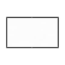 Geeroyoo H60 60 İnç 16:9 Oranlı Dacron Projeksiyon Ekranı - Ev Sineması, Sınıf Ve Konferans İçin İç/dış Mekan Uyumlu Basit Kurulumlu Beyaz Ekran
