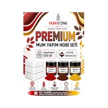 Premium Mum Yapım Hobi Seti - Parafin Wax 500 Gr - 3'lü Toz Mum Boyası Seti - Kırmızı, Kahverengi, Sarı Bkfabpw5003kkhsr Karışık