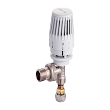 Kas Termostatik Köşe Radyatör Vanası 1/2'' Jak'Lı Pex-B