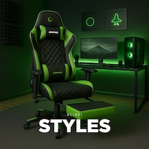 Styles Kl-R61 Yeşil/Siyah Gaming Oyuncu Koltuğu