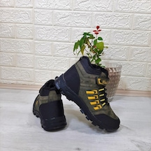 Black Sea 542 Haki Kürklü Fermuarlı Cırtlı Erkek Çocuk Bot 001