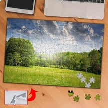 Yeşil Ağaç Doğa Manzarası 240 Parça Puzzle Yapboz Tablo-ks70417