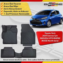 Toyota Yaris Paspas Araca Özel 2020 Sonrası İçin Derin Havuzlu Paspas Bosse North Serisi