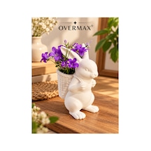 Dekoratif Tavşan Kürdanlık Tavşan Biblo Organizer 7,5 X 3,5 Cm 3d Baskı Ev Dekoru Beyaz - 935827141