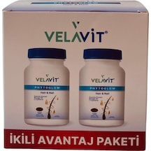 Velavit Phytoglow Hair & Nail 120+120 Soft Jel Kapsül 2 Li Avantaj Paket