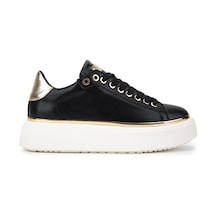 Tamer Tanca Kadın Suni Deri Siyah/gold Sneakers & Spor Ayakkabı 1009 2734 Bn Ayk Y26 Sıyah/lıght Gold Siyah - Altın