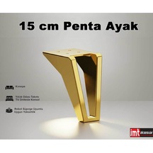 Penta 19 Cm Altın Koltuk Baza Dolap Tv Ünitesi Yatak Odası Konsol Çocuk Ve Genç Odası Ayağı Altın