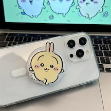 Goldenqian Ins Kore Sevimli Komik Karikatür Magsafe Manyetik Telefon Tutma Tok Standı Iphone 16 S25 Kablosuz Şarj Kutusu Katlanabilir Tutucu B B