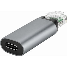 Usb-c Ethernet Adaptörü Type-c Dişi Rj45 Erkek 1gbps Gigabit Usb 3.0 Ağ Çevirici