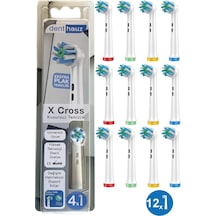 X Cross - Çapraz Açılı Kusursuz Temizlik Oral B Şarjlı Diş Fırçası Yedek Başlığı- 12'li Yedek Başlık