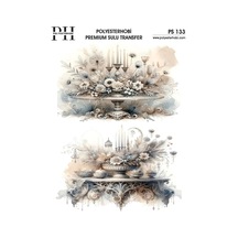 Polyesterhobi Premium Sulu Transfer 25x35 Cm Çiçek Desenli Ps 133