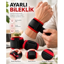 Ayarlanabilir Cırt Cırtlı Bileklik Günlük Kullanıma Uygun Rahat Bilek Desteği Beyaz - Çok Renkli