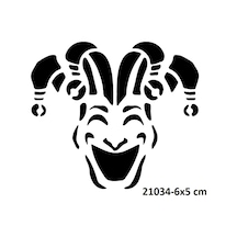 Airbrush Tattoo Palyaço Stencil Süsleme Ve Boyama Kalıbı