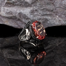 Renk Değiştiren Sultan Taşlı 925 Ayar Gümüş Erkek Yüzük