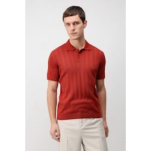 Antioch Dokulu Triko Erkek Polo T-shirt Kırmızı