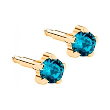 Nur Dükkanı Steril Kulak Delme Küpesi 1 Çift Nina Marka N11.997 Altın