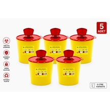 5 Lt Tıbbbi Atık Kutusu 5 Adet