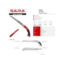 Sara S610 300 Mm Kılıflı Testere Ergonomik Kauçuk Saplı