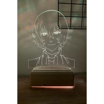Dazai Osamu 16 Renk Gece Lambası Çok Renkli