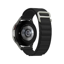 Zore Galaxy Watch Active 2 44mm Uyumlu Krd-74 20mm Hasır Kordon-siyah