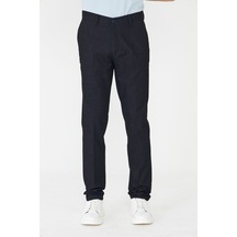 Lacivert Modern Kesim Erkek Casual Spor Pantolon Siyah