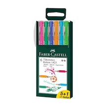 Faber Castell Tükenmez Kalem 1425 6 Renk
