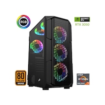 Xaser XSR614 R7-5700X 16 GB 1 TB M.2 NVMe SSD 6 GB RTX3050 Free Dos Masaüstü Oyuncu Bilgisayarı
