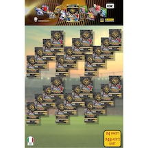 Panini Club World Cup 25 Futbolcu Kartları - 24 Lü Paket 144 Kart