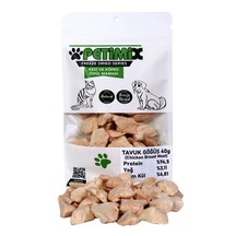 Petimix Freeze Dry Tavuk Göğüs Barf Köpek Ödül Maması 40 G