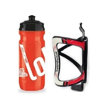 Elite Loli Bisiklet Matara - Suluk 550 Ml Performance Bisiklet Matarası Kafesi Kırmızı Kırmızı - Beyaz