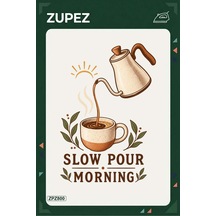 Zpz800 Slow Pour Morning Ütüyle Uygulanabilir Transfer Baskı - 911529577