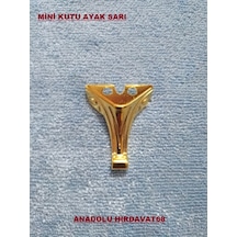 Anadoluhirdavat Dekoratif Mini Kutu Ayak Sarı Renk 4 Adet
