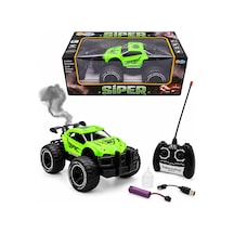 Siper Uzaktan Kumandalı Şarjlı Araba Duman Efektli Off-road Arazi Aracı Yeşil