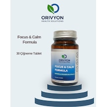 Orivyon Focus & Calm Formula Kafein, L-teanin, Vitamin B6 Ve Vitamin B12 İçeren Takviye Edici Gıda