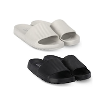 Slazenger Teqıla I 2 Li Set Erkek Beyaz - Siyah Terlik