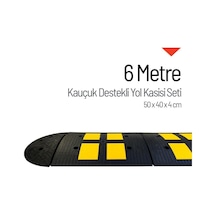 Kauçuk Yol Kasisi Destekli Hız Kesici Set 6 M-3352