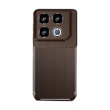 İnfinix Gt 20 Pro Kılıf Auto Focus Karbon Kapak - Kahverengi 0.2M-Çok Renkli