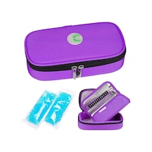 Düşük Fiyata Süper Fırsat İnsülin Soğutucu Çanta Diyabet Çantası - 2 Buz Torbalı Tıbbi Diyabetik Yalıtımlı Taşınabilir Soğutucu Çanta Mor - Glad Çok Renkli