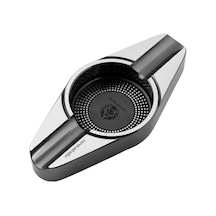 Conquistador Gunmetal Gümüş İkili Porselen Puro Küllüğü Cnq-011