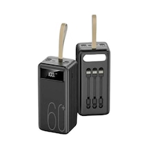 Hubrendy Tekno Hızlı Şarj 4 Çıkışlı Powerbank 60.000 Mah Taşınabilir Dijital Göstergeli Diğer