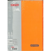 Komeks Spiralli Defter Plastik Kapak 2+2 Sep.120 Yp A4 Turuncu