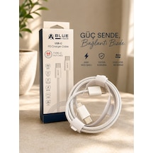 66w Type-c To Type-c Hasır Pd Hızlı Şarj Kablosu