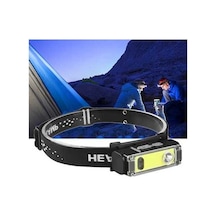 Ulzyvf Xpe+cob Usb Siyah Şarj Led Ful Far Far Edilebilir Rw Siyah