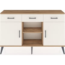 Arges Konsol 3 Raflı 3 Çekmeceli 3 Kapaklı 132x30x83 Çam-aytaşı/aytaşı Aytaşı/aytaşı