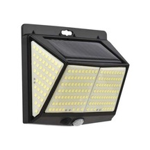 Ulzyvf 228 Led Güneş Enerjili Hareket Sensörlü Dış Mekan Lambası, 3 Işık Modlu Siyah Siyah