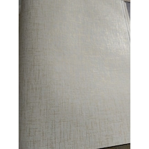 Krem Üzerine Işıltılı Gold Hafif Kabartmalı Sade Duvar Kağıdı 5²
