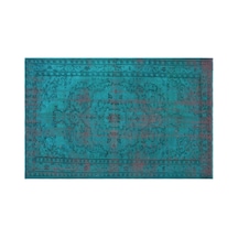 El Dokuması Vintage Yün-pamuk Turkuaz Halı 28928 149 X 236 Cm