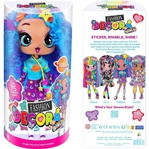 Fashion Decora Girlz Moda Bebeği 28 Cm - Bükülebilir Eklemli Oyuncak Bebek - Çıkartma Seti