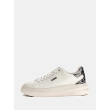 Guess Elbina Hakiki Deri Kadın Sneaker Ayakkabı Flfe10ele12 Gümüş