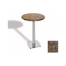 Bistro Masa Tokyo Kromnikel - Werzalit, Wermodin Ve Allzalit Tabla 60 Cm Çap - Karacabey Mermer Çok Renkli